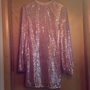 Rose Gold Sequin Dress